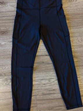 Lululemon Invigorate High-Rise Tight 25" Leggings with Pockets - Black, Size 10